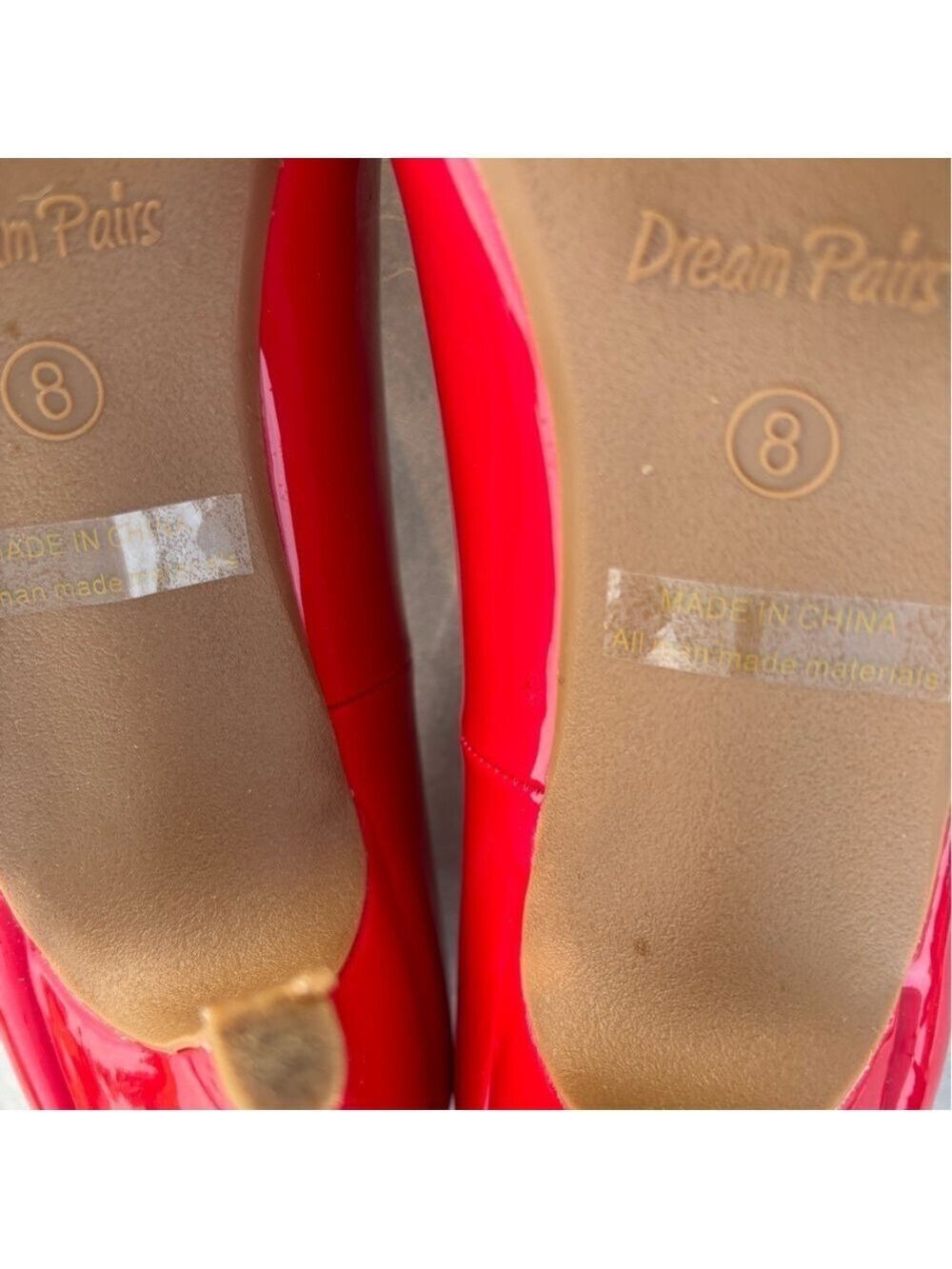 Dream Pairs Red Patent Heels Women Shoes - Picture 13 of 13